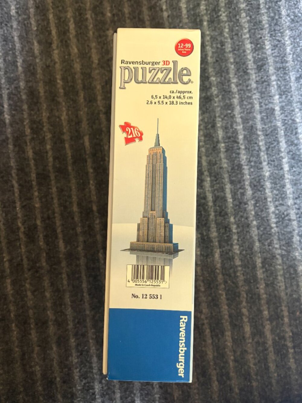 Ravensburger 3D Empire State Building puzzle 216 sturdy plastic pieces # 125531 - Picture 5 of 9